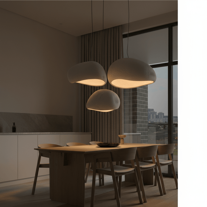 Suspension Danoise Luminaire | Cocoon - Designix Suspension luminaire Modèle 1 | Blanc Diamètre 30cm Blanc Froid (6000K)