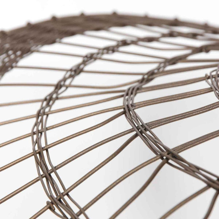 Suspension Élévatrice en Rotin Bronze | Tira - Designix Suspension Luminaire