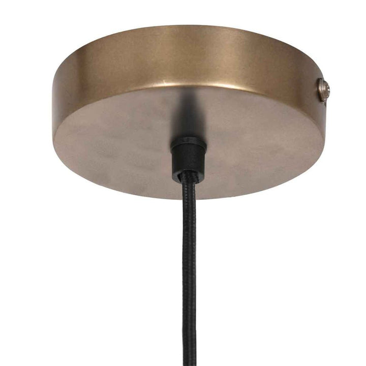 Suspension Élévatrice en Rotin Bronze | Tira - Designix Suspension Luminaire