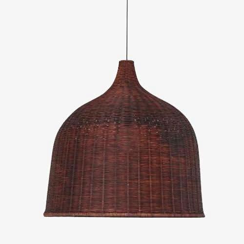 Suspension bois en rotin | Liana