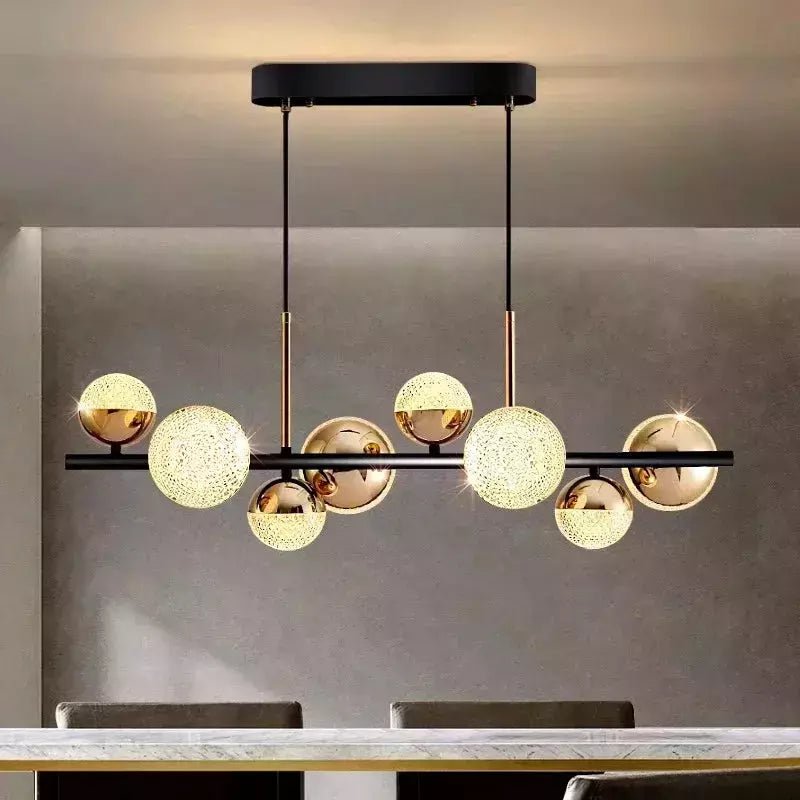 Suspension Ilôt Cuisine Boule Design | Éclat Moderne - Designix Suspension luminaire 8 Têtes Blanc Froid