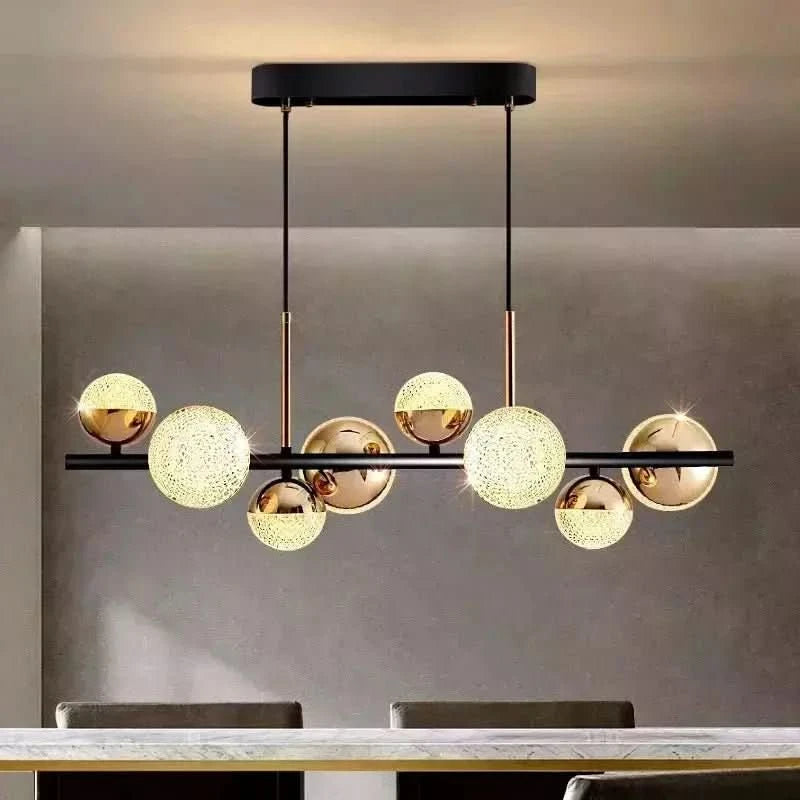 Suspension Ilôt Cuisine Boule Design | Éclat Moderne