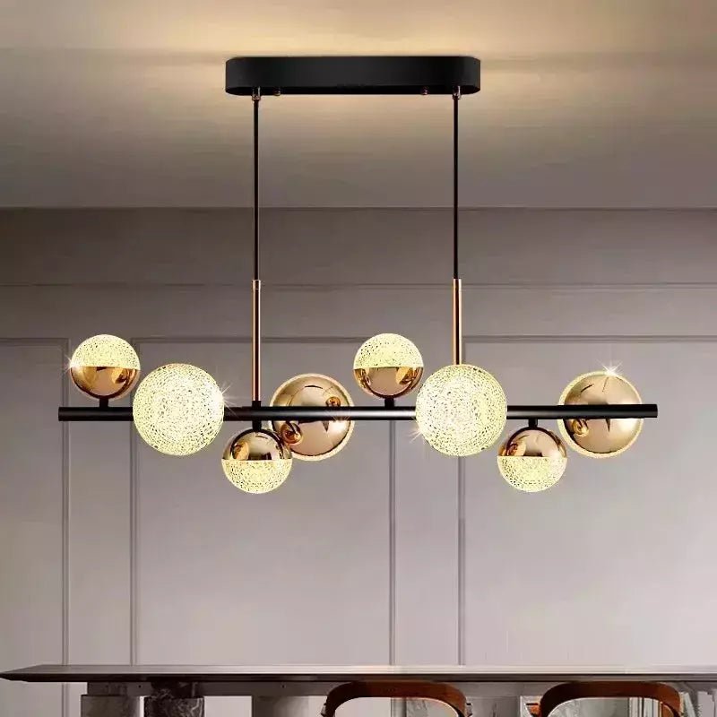 Suspension Ilôt Cuisine Boule Design | Éclat Moderne - Designix Suspension luminaire 8 Têtes Blanc Froid