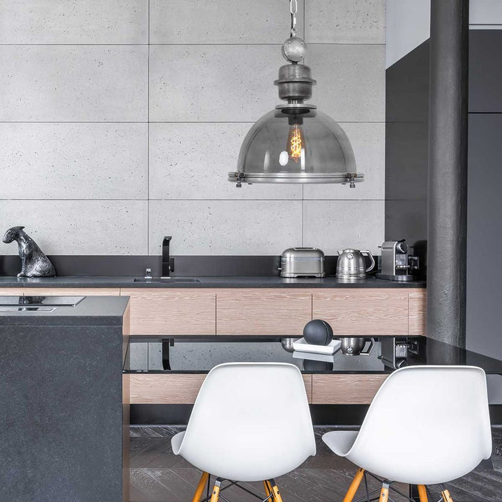 Suspension Industrielle En Verre | Raro - Designix Suspension Luminaire