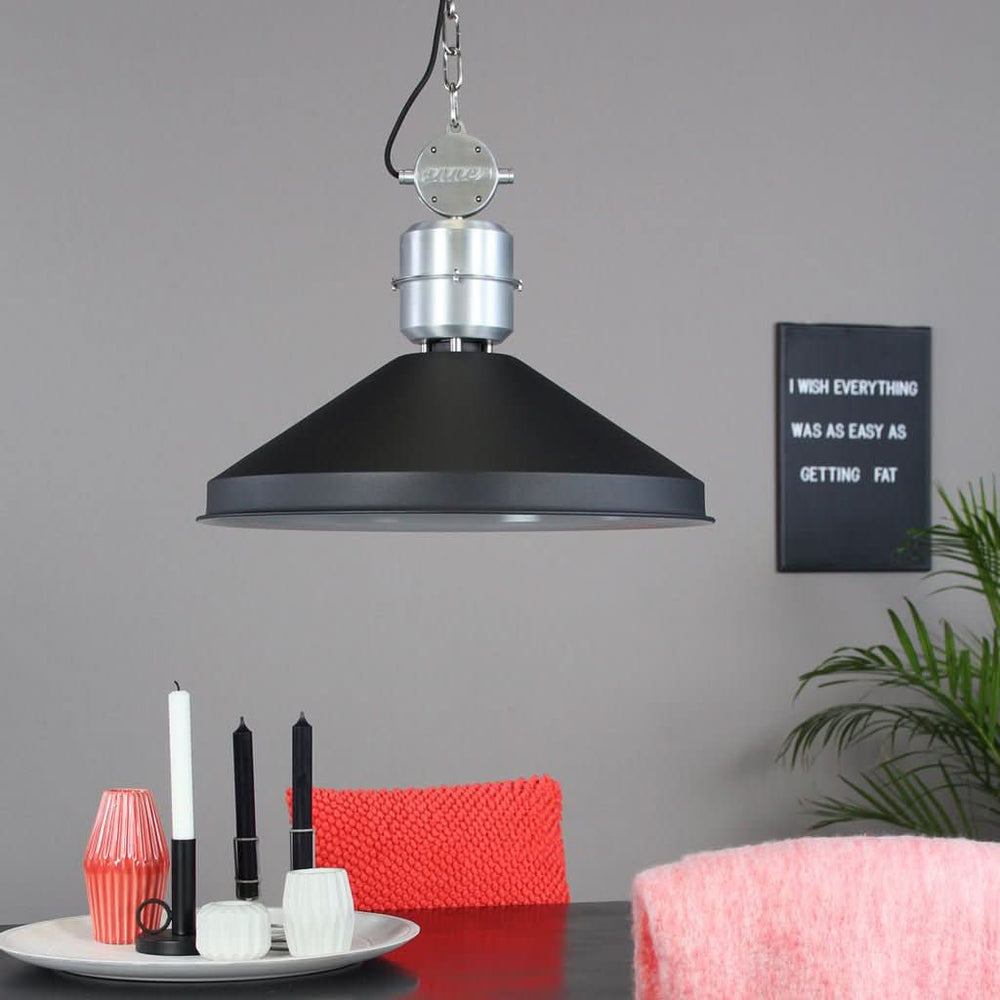Suspension Industrielle Noir | Zappa - Designix Suspension Luminaire