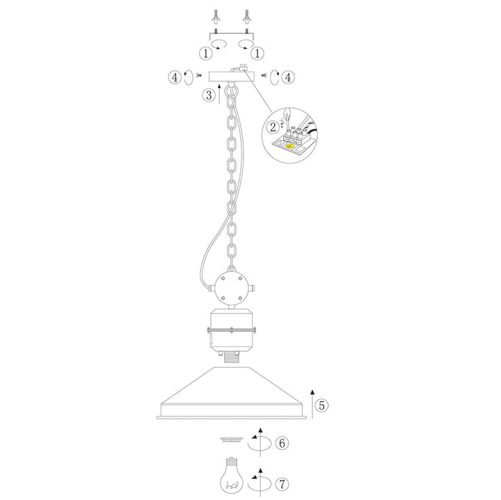 Suspension Industrielle Noir | Zappa - Designix Suspension Luminaire
