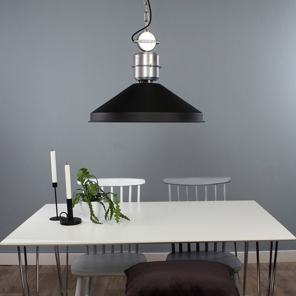Suspension Industrielle Noir | Zappa - Designix Suspension Luminaire