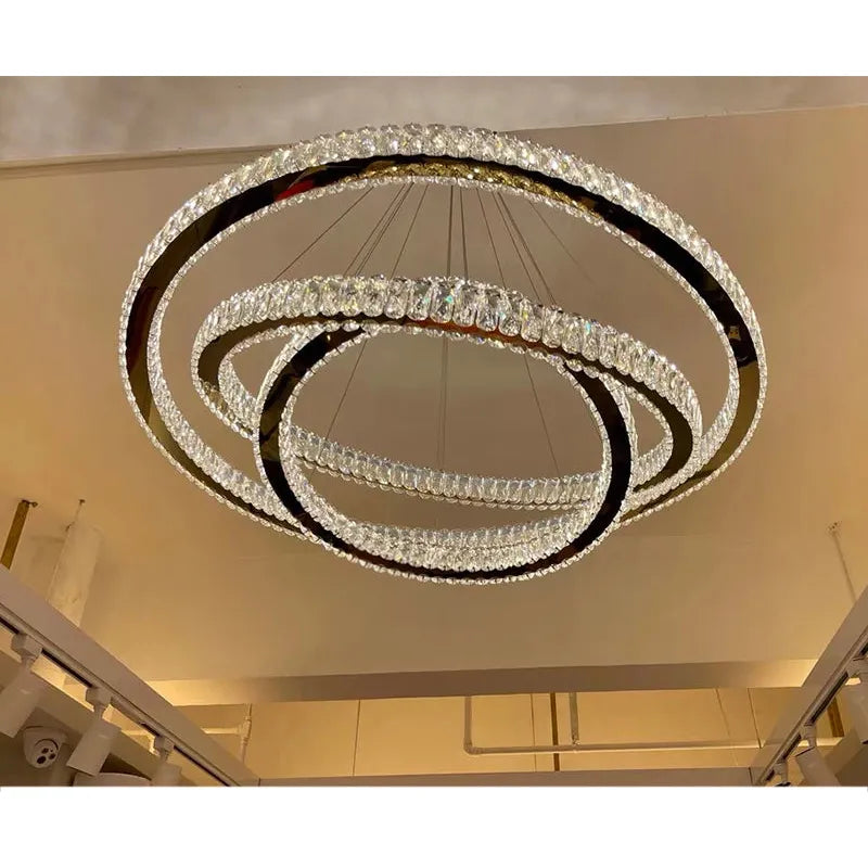 Suspension LED Anneaux | Éclat Lumineux | Designix - Suspension luminaire - https://designix.fr/