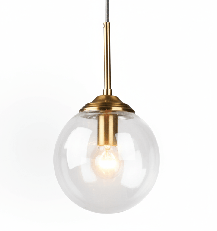 Suspension Luminaire Boule Verre Design Moderne & Élégant | Sphère Céleste - Designix Suspension luminaire Or | Transparent | Sans Anneau