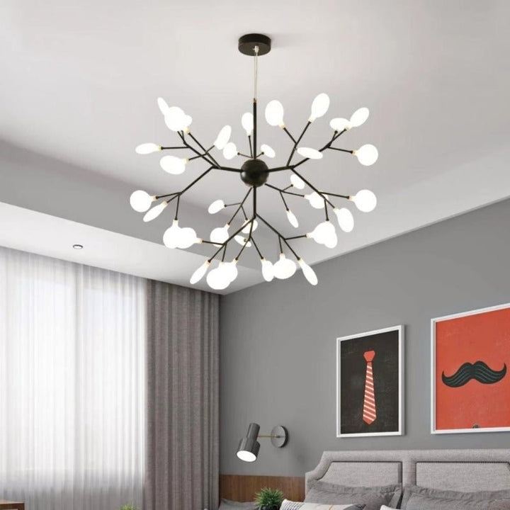Suspension Luminaire Grande Taille | Cara - Designix Suspension Luminaire Noir 27 Leds