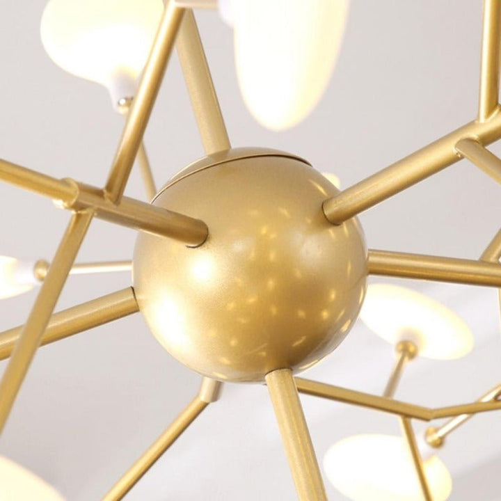 Suspension Luminaire Grande Taille | Cara - Designix Suspension Luminaire Or 27 Leds