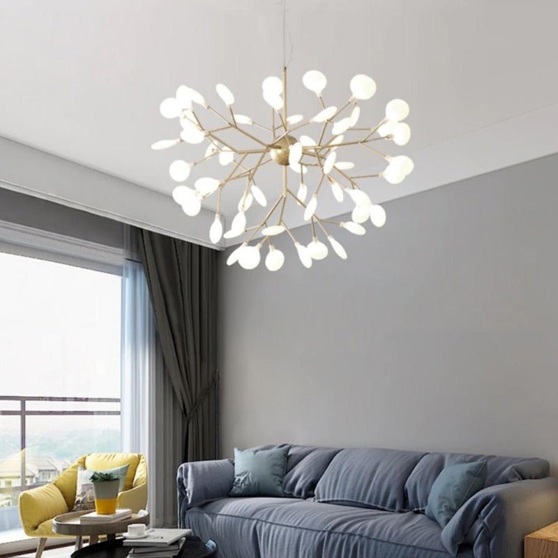Suspension Luminaire Grande Taille | Cara - Designix Suspension Luminaire Or 27 Leds