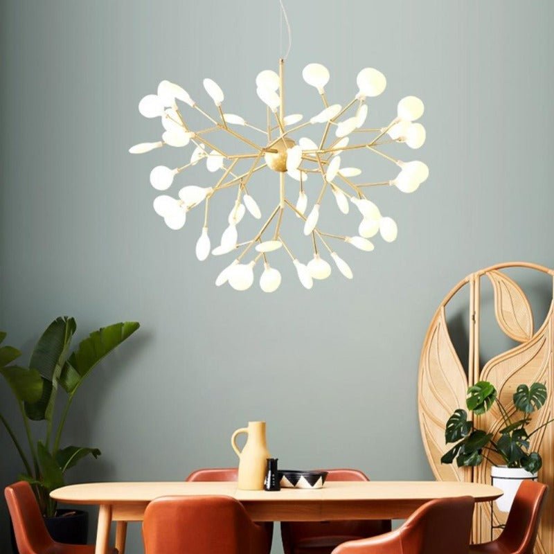 Suspension Luminaire Grande Taille | Cara - Designix Suspension Luminaire Or 27 Leds