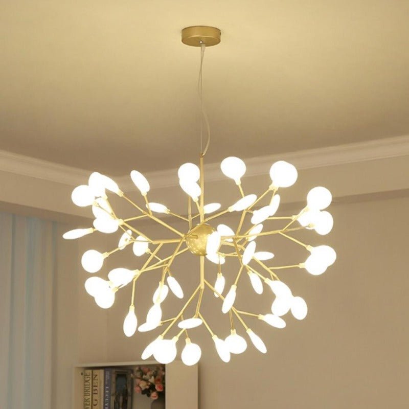 Suspension Luminaire Grande Taille | Cara - Designix Suspension Luminaire Or 27 Leds