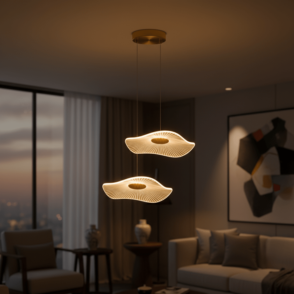 Suspension Luminaire | Lotus - Designix Suspension luminaire 1 tête Blanc Froid