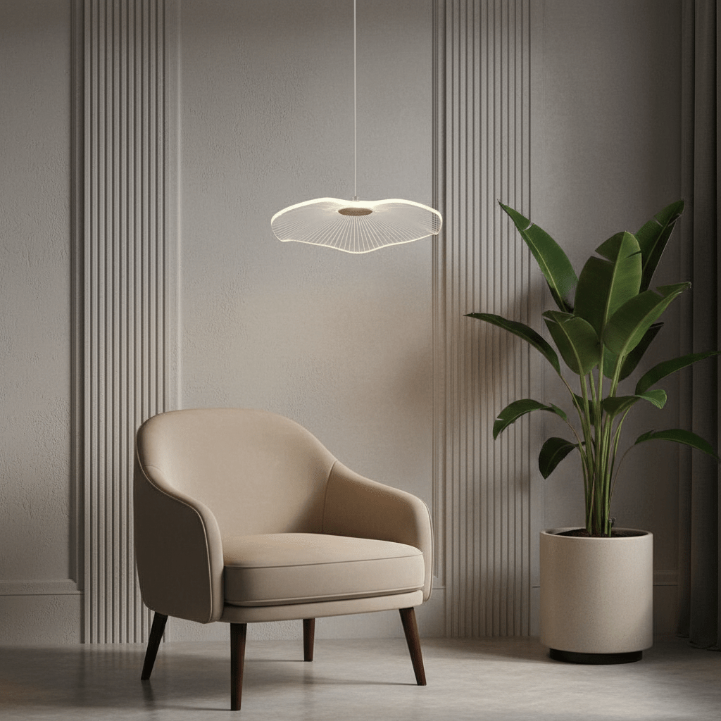 Suspension Luminaire | Lotus - Designix Suspension luminaire 1 tête Blanc Froid