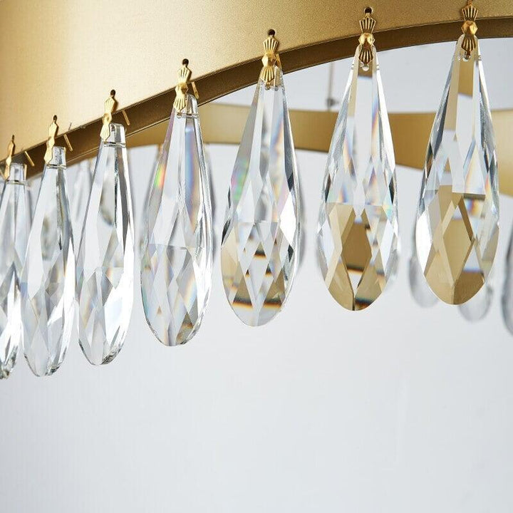 Suspension Luminaire Moderne | Essence Lustrée - Designix Suspension luminaire 1 Anneau | Diamètre 40cm Or Blanc Chaud