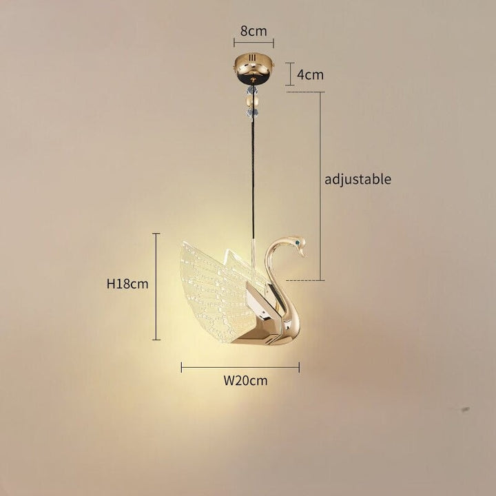 Suspension Luminaire Original Cygne | Rêve Étincelant | Designix - Suspension luminaire    - https://designix.fr/