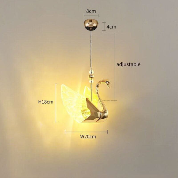 Suspension Luminaire Original Cygne | Rêve Étincelant