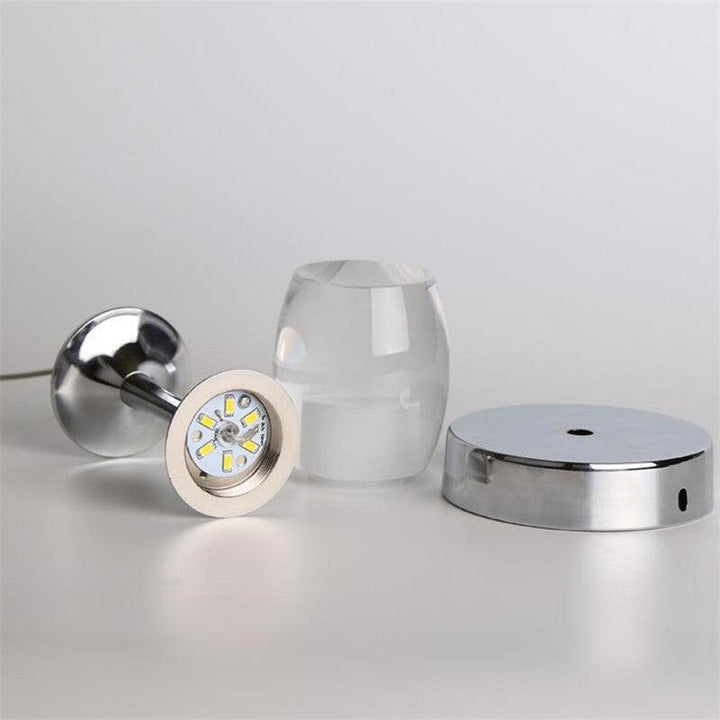 Suspension Luminaire Verre à Vin | Esprit Vinicole - Designix Suspension luminaire Argent 1 verre Blanc Froid (6000 - 6500K)