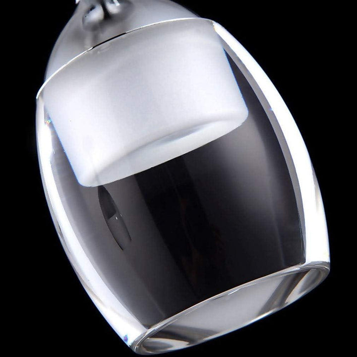 Suspension Luminaire Verre à Vin | Esprit Vinicole - Designix Suspension luminaire Argent 1 verre Blanc Froid (6000 - 6500K)