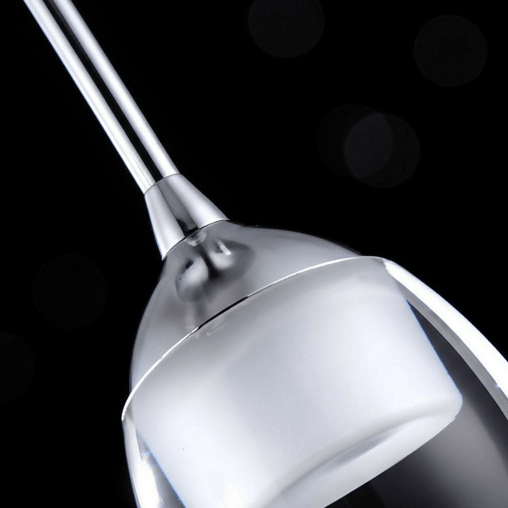 Suspension Luminaire Verre à Vin | Esprit Vinicole - Designix Suspension luminaire Argent 1 verre Blanc Froid (6000 - 6500K)