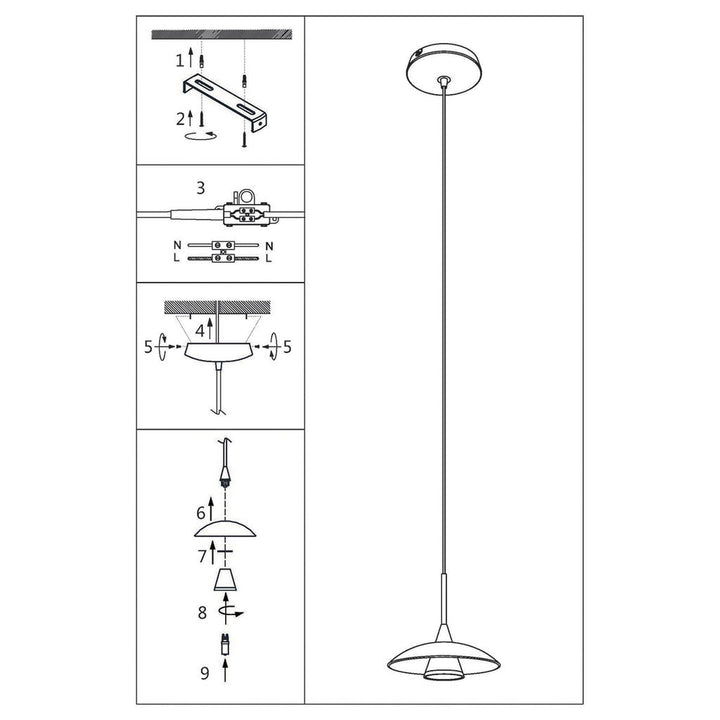 Suspension Moderne Noir LED | Paro - Designix Suspension Luminaire