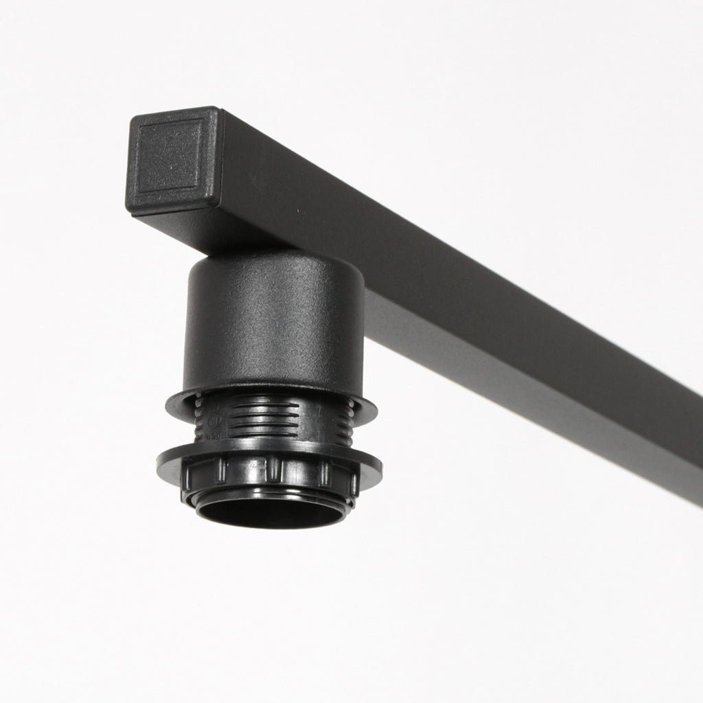 Suspension Noir 3 Lumières Velours Bleu | Taro - Designix Suspension Luminaire