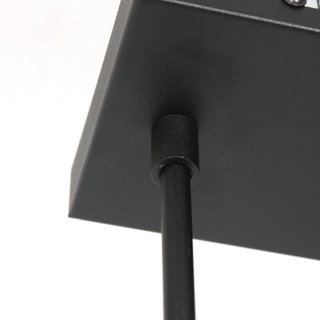 Suspension Noir 3 Lumières Velours Bleu | Taro - Designix Suspension Luminaire