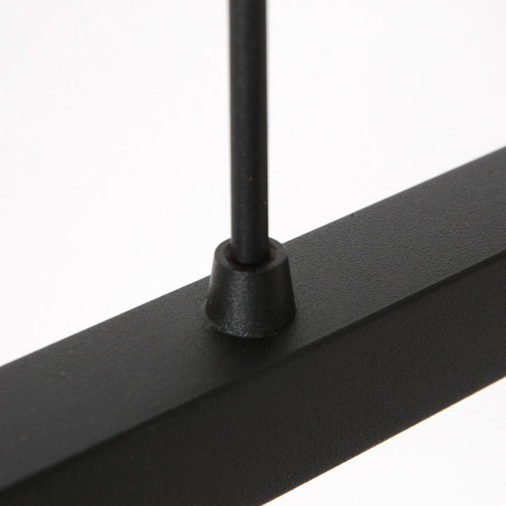 Suspension Noir 3 Lumières Velours Bleu | Taro - Designix Suspension Luminaire