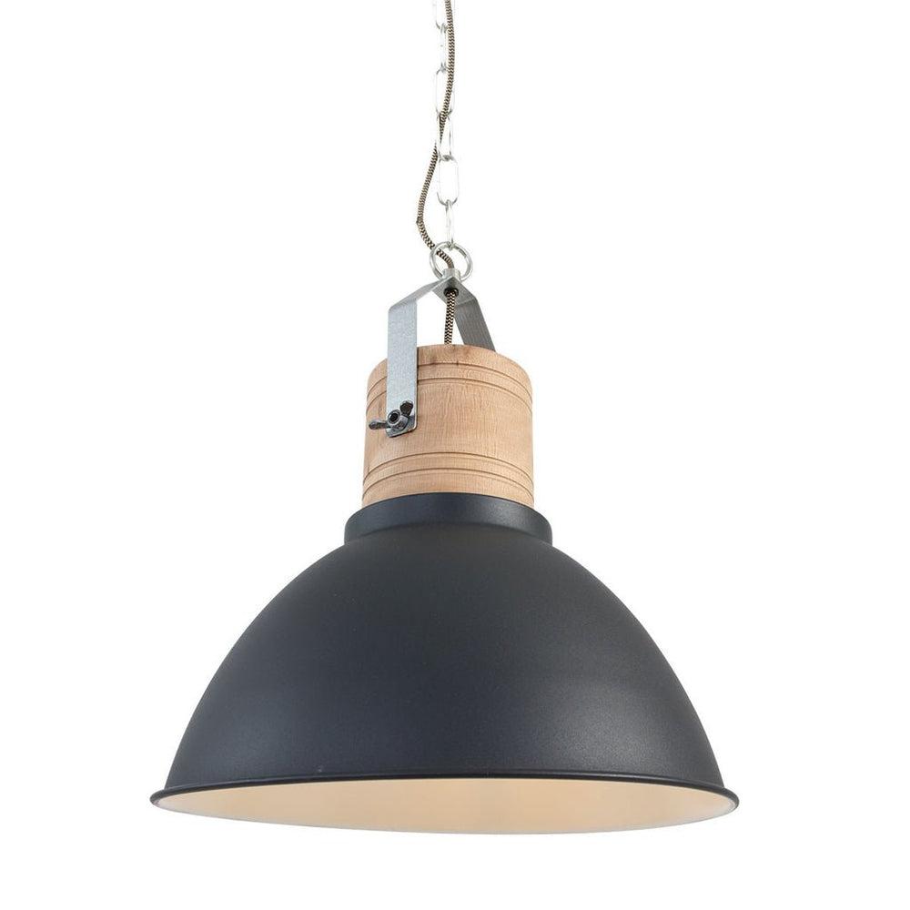 Suspension Noir Bois Scandinave | Cory - Designix Suspension Luminaire