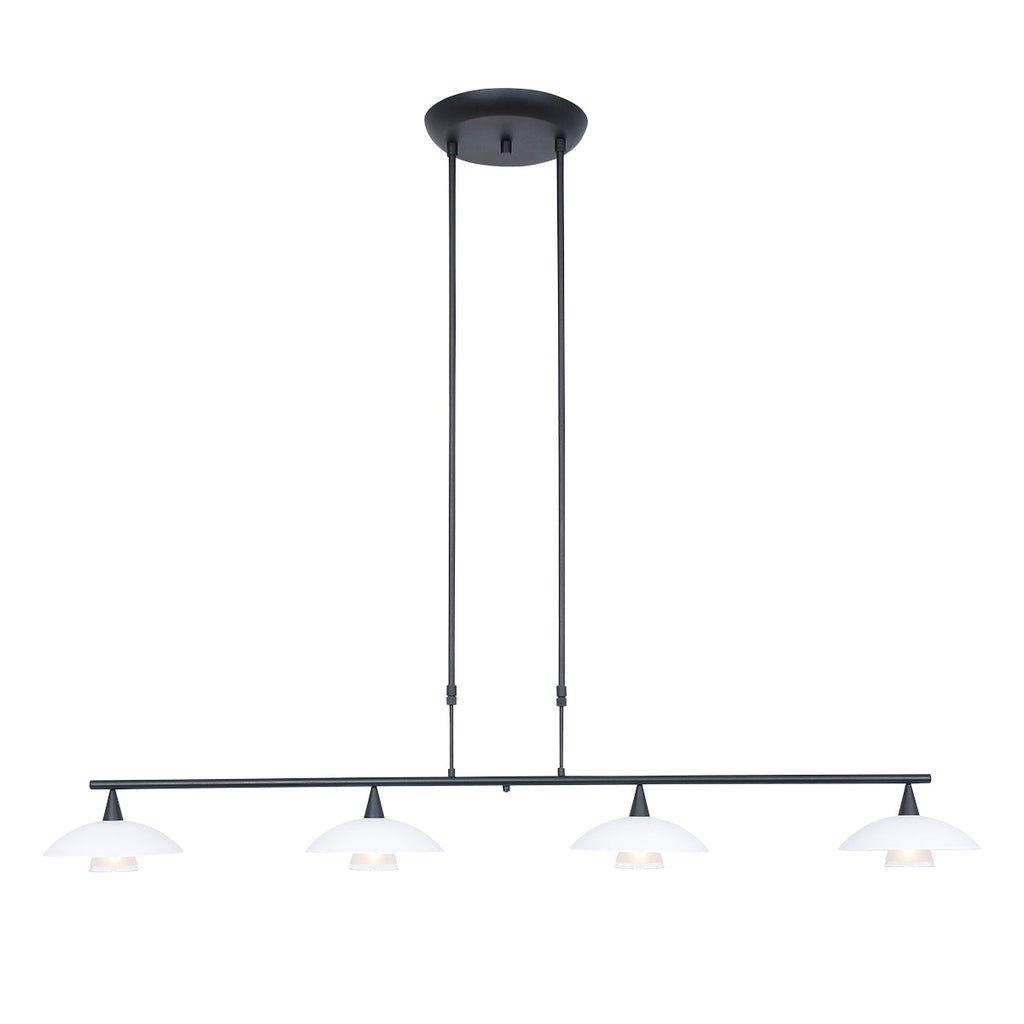 Suspension Noir LED 4 Lumières | Zaro - Designix Suspension Luminaire