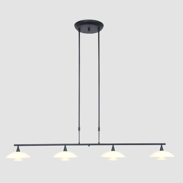 Suspension Noir LED 4 Lumières | Zaro - Designix Suspension Luminaire