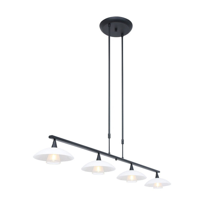 Suspension Noir LED 4 Lumières | Zaro - Designix Suspension Luminaire