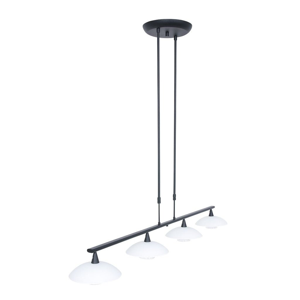Suspension Noir LED 4 Lumières | Zaro - Designix Suspension Luminaire