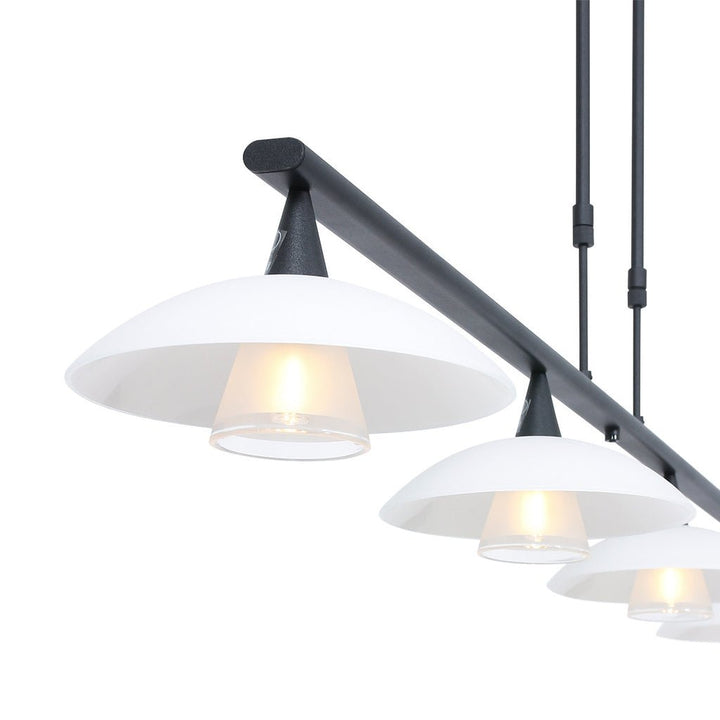 Suspension Noir LED 4 Lumières | Zaro - Designix Suspension Luminaire