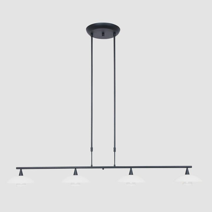Suspension Noir LED 4 Lumières | Zaro - Designix Suspension Luminaire