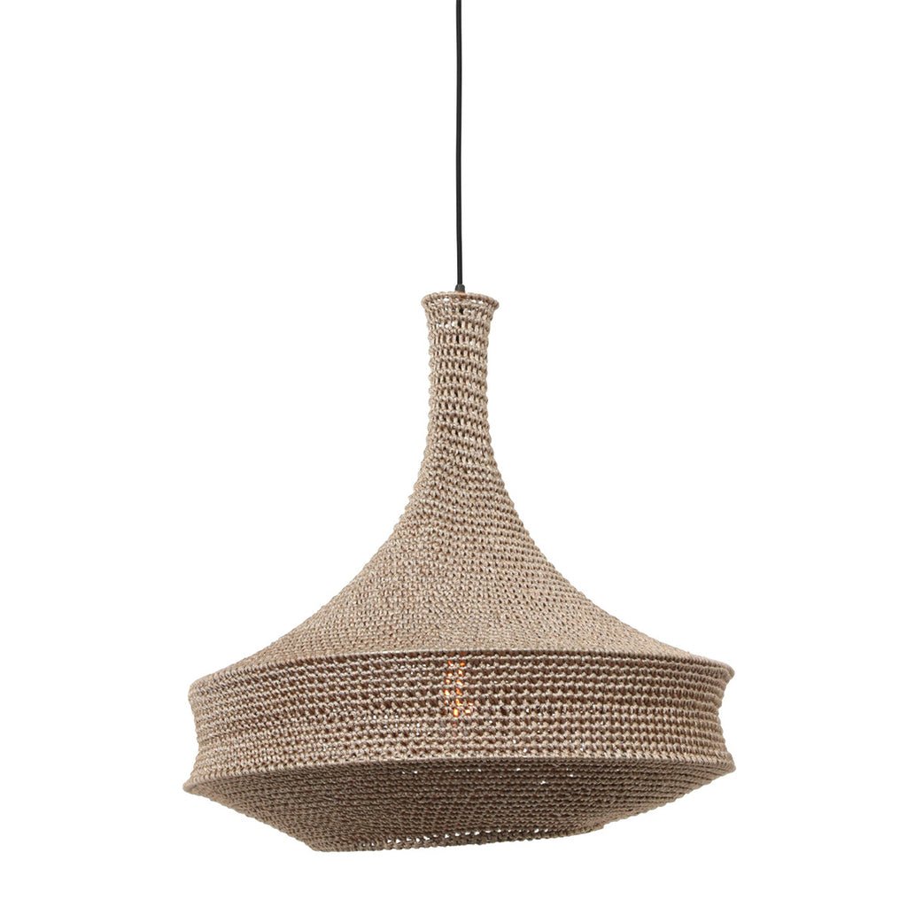 Suspension Orientale Crème Crochetée | Xory - Designix Suspension Luminaire