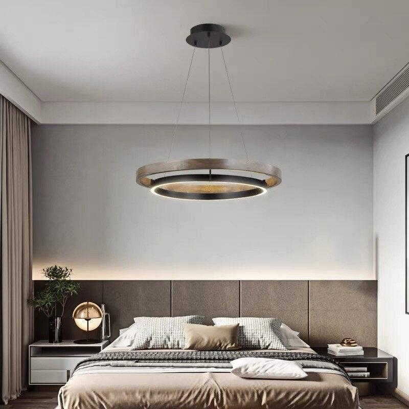 Suspension Plate | Douceur Luminescente - Designix Suspension luminaire Noir Diamètre 60cm Blanc Chaud