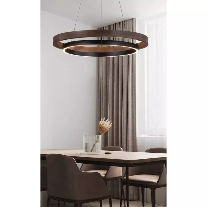 Suspension Plate | Douceur Luminescente - Designix Suspension luminaire Noir Diamètre 60cm Blanc Chaud