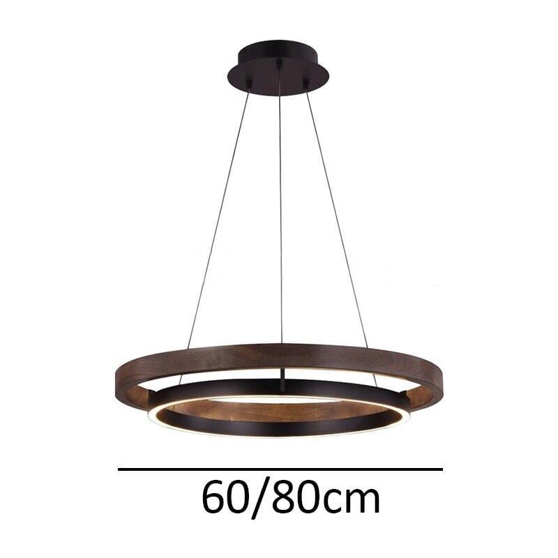 Suspension Plate | Douceur Luminescente - Designix Suspension luminaire Noir Diamètre 60cm Blanc Chaud