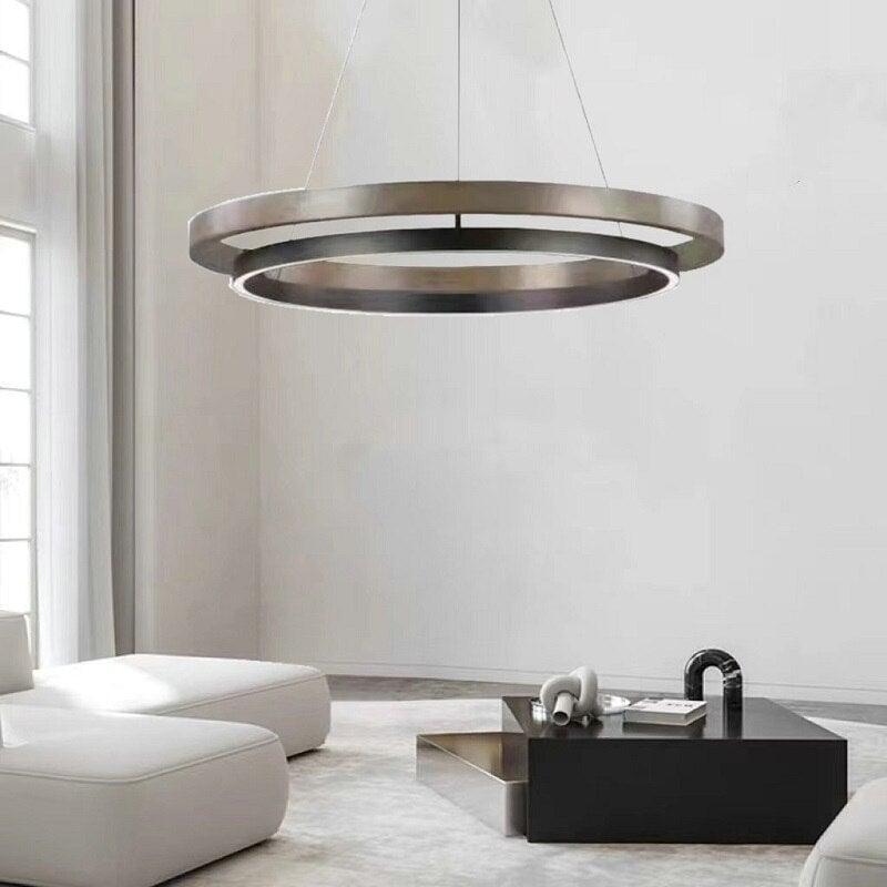 Suspension Plate | Douceur Luminescente - Designix Suspension luminaire Noir Diamètre 60cm Blanc Chaud