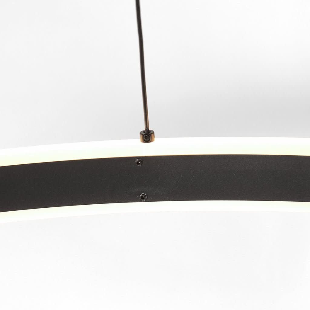 Suspension Ringlux Noire 80cm | Garo - Designix Suspension Luminaire