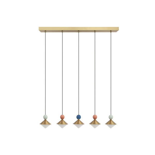 Suspension ZAMBELIS 32W Dimmable DESIGN Laiton Brosse 25103