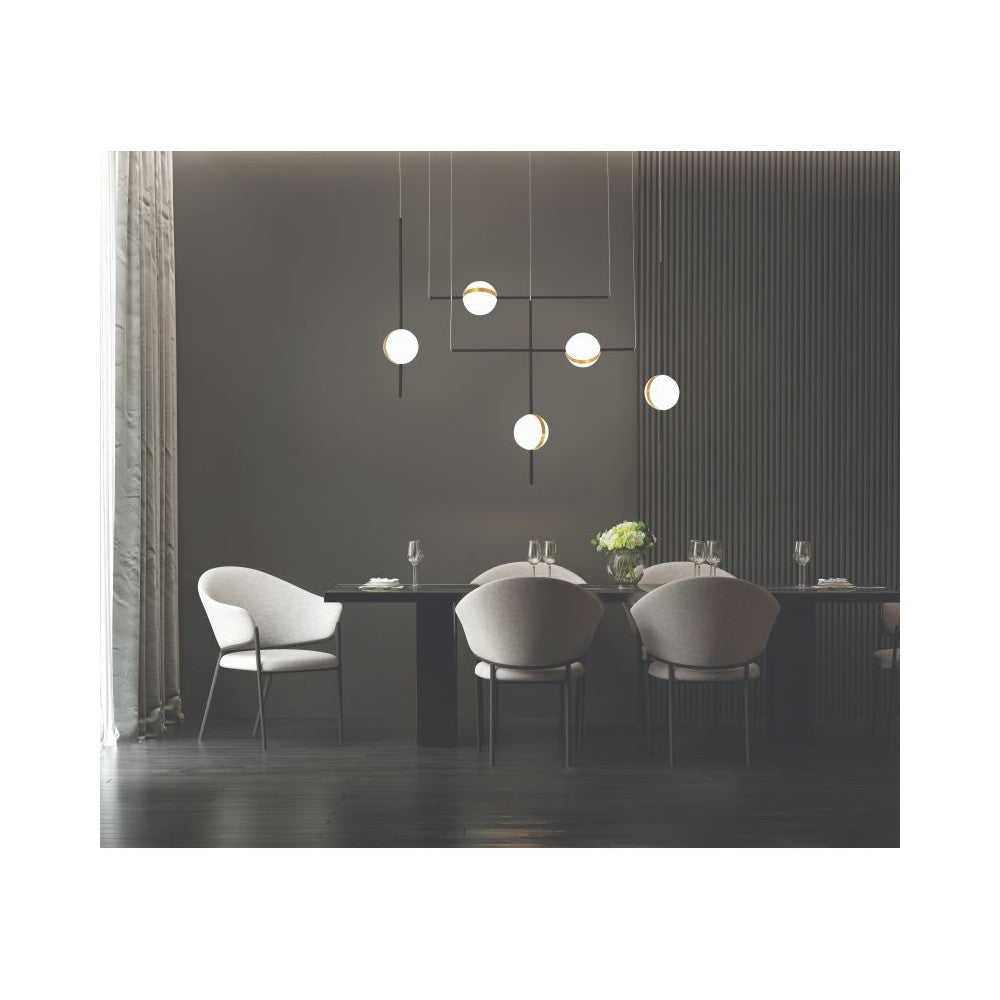 Suspension ZAMBELIS 38W DESIGN Noir Mat 2001
