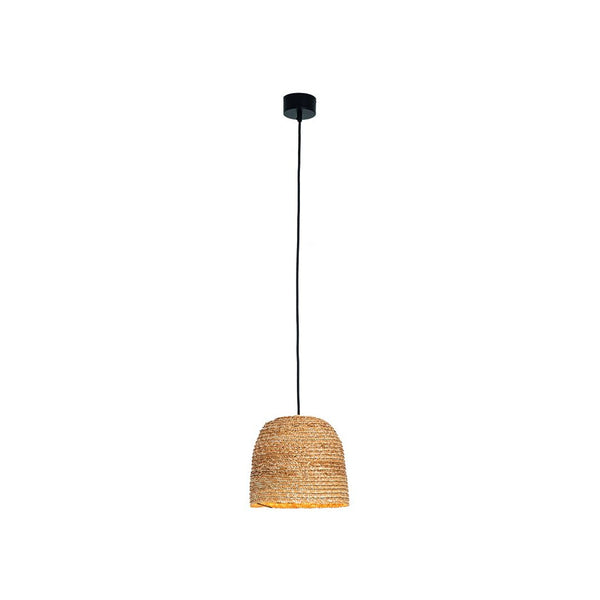 Suspension ZAMBELIS D220 H200 E27 DESIGN Noir Sable et Ble Sans Source 22166