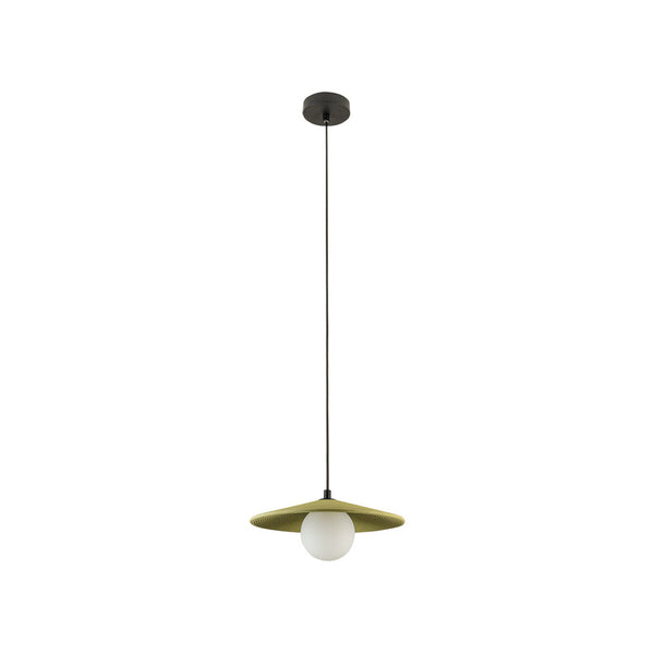 Suspension ZAMBELIS D285 G9 DESIGN Vert Olive et Noir Sans Source 2597