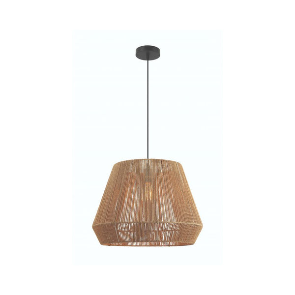 Suspension ZAMBELIS D480 E27 DESIGN Rotin Sans Source 20237