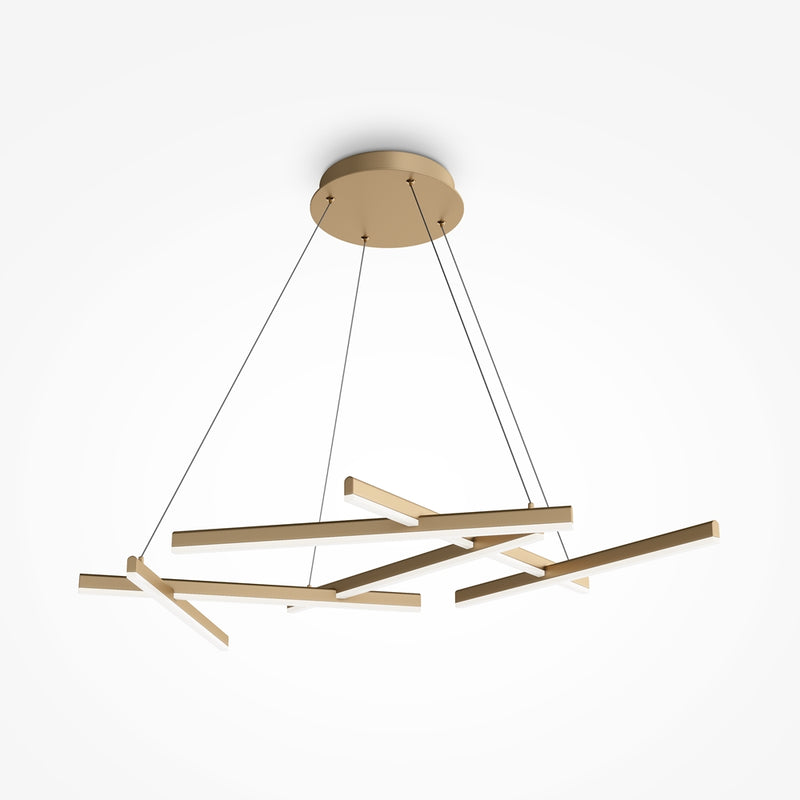 Line Suspension luminaire doré