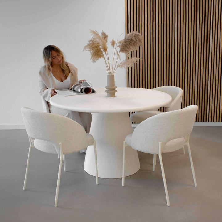 Table À Manger Concrète Design Industriel Moderne | MIRA - Designix